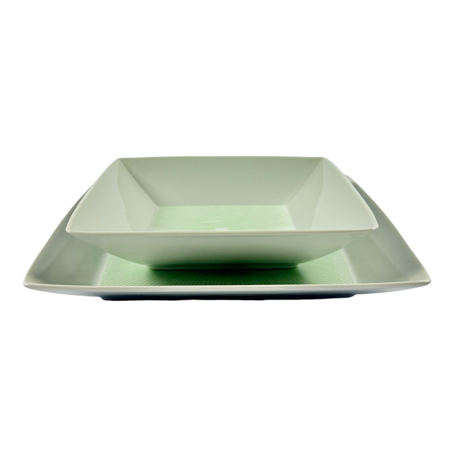 BAIXELA LOFT CIRCLE PRATOS QUADRADOS ROSENTHAL JOGO 12 PEÇAS