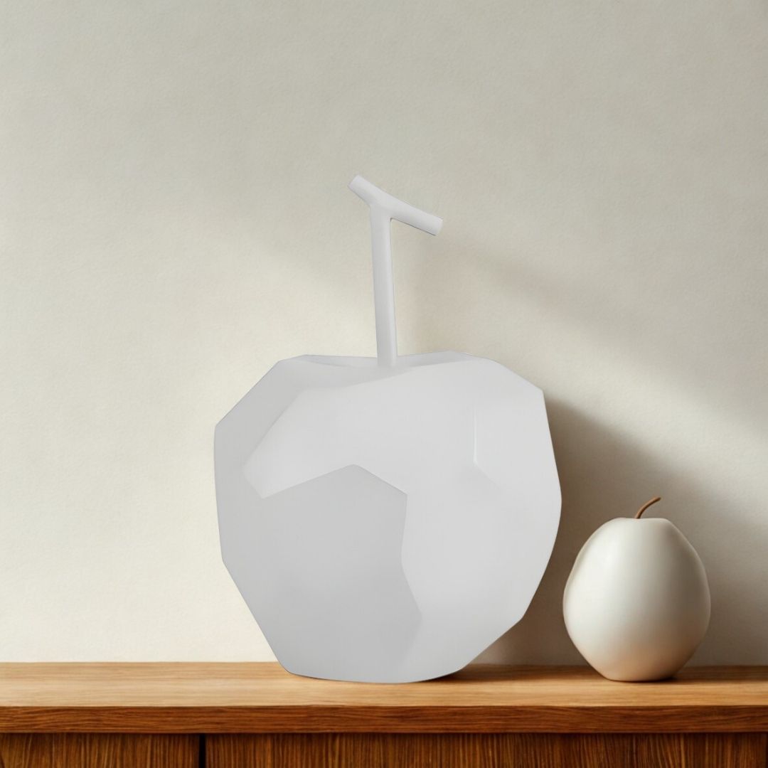 ESCULTURA MACA RESINA CINZA MODALI DESIGN