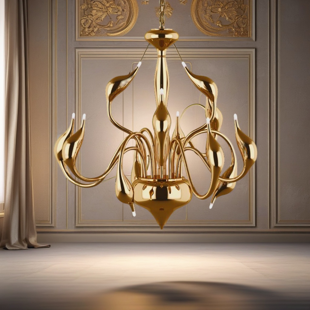 LUSTRE META SWAN 12L DOURADO ILLUMINATI