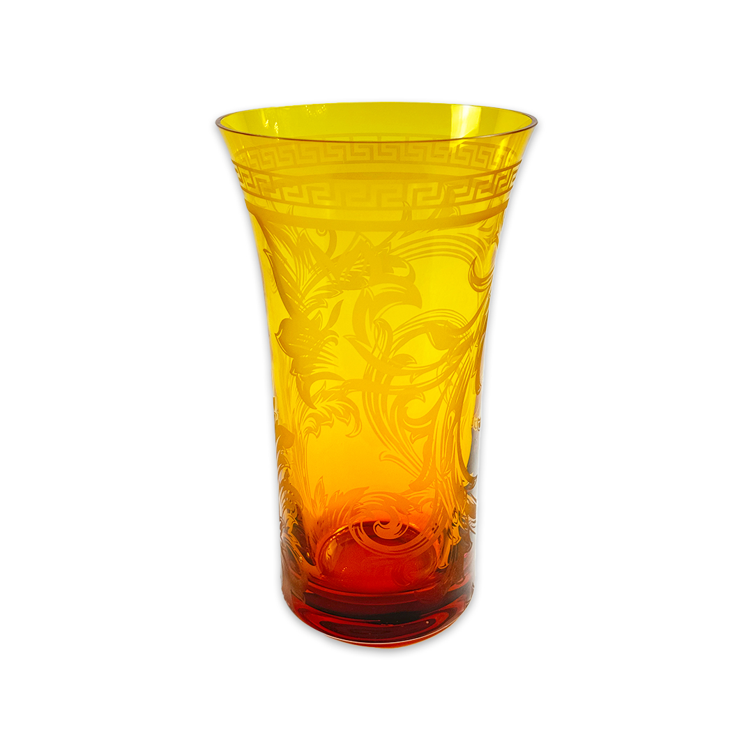 VASO VERSACE ARABESQUE CRISTAL AMBAR