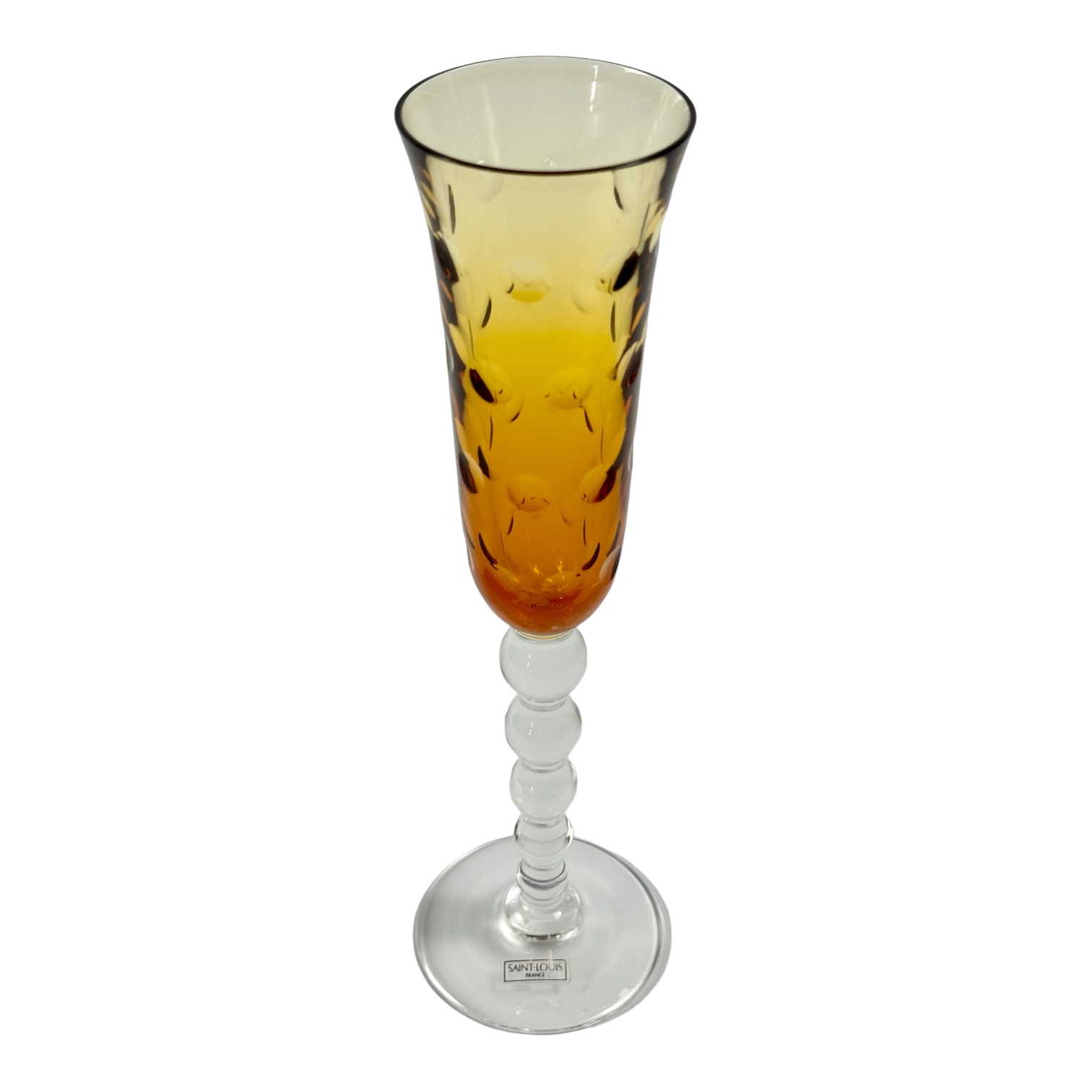 TACA CHAMPANHE BUBBLES CRISTAL LARANJA, SAINT LOUIS
