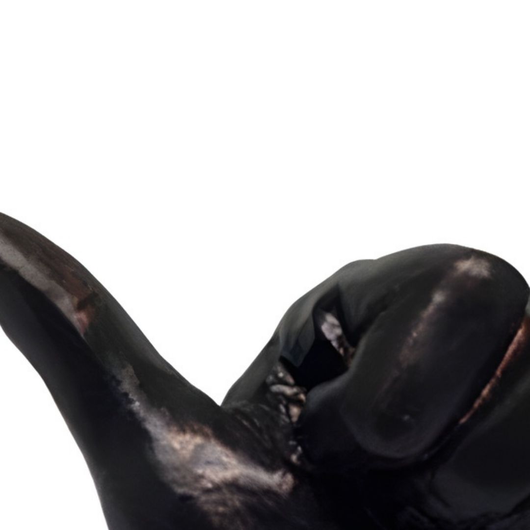 ESCULTURA MAO POSITIVO COR FERRO RESINA MODALI DESIGN