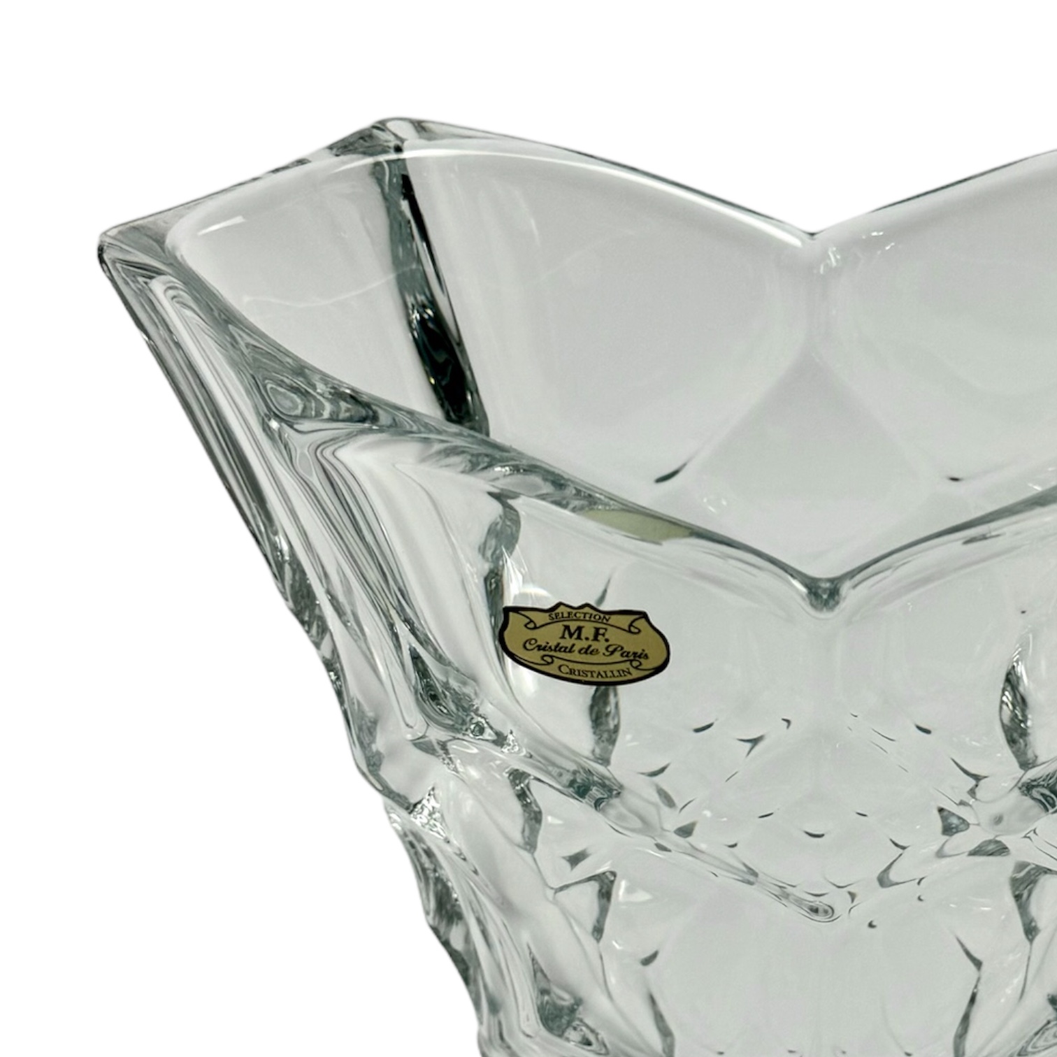 VASO RELIEF CRISTAL TRANSPARENTE 
