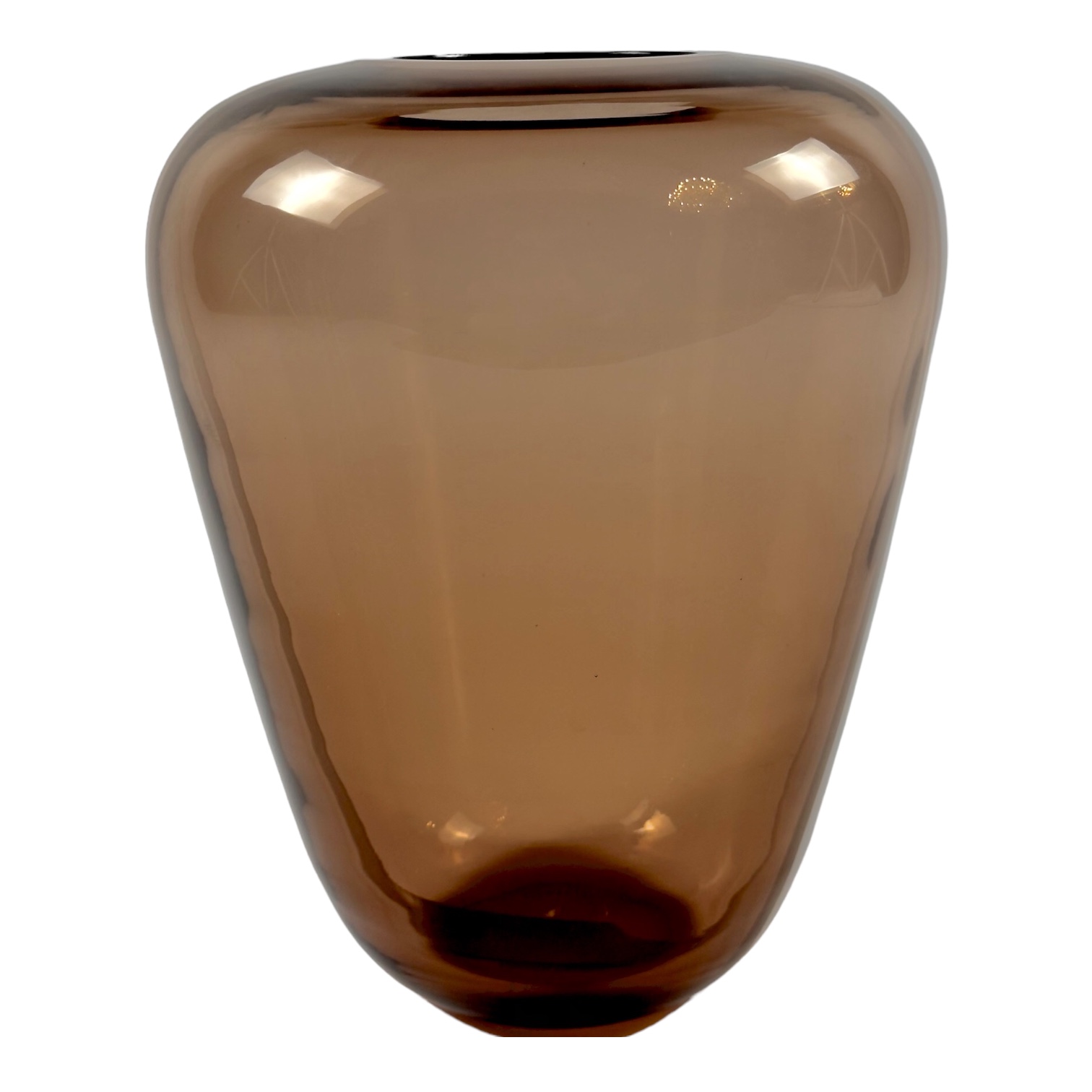 VASO ALTO PASTELLO CRISTAL TABACO/BRANCO FORMIA