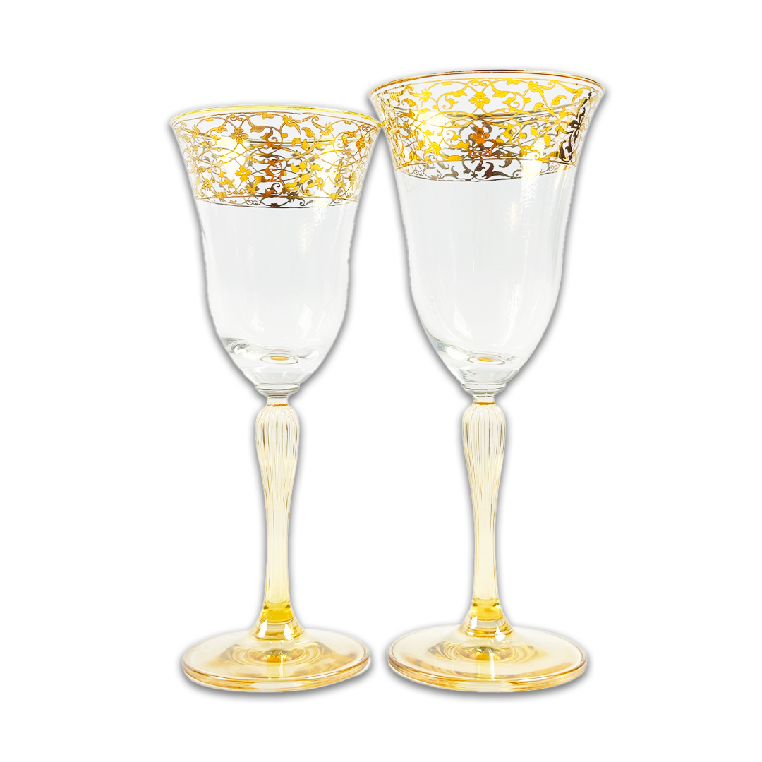 TACA CHAMPANHE GALILEO CRISTAL/BRANCO A CASA K JOGO 6 PEÇAS