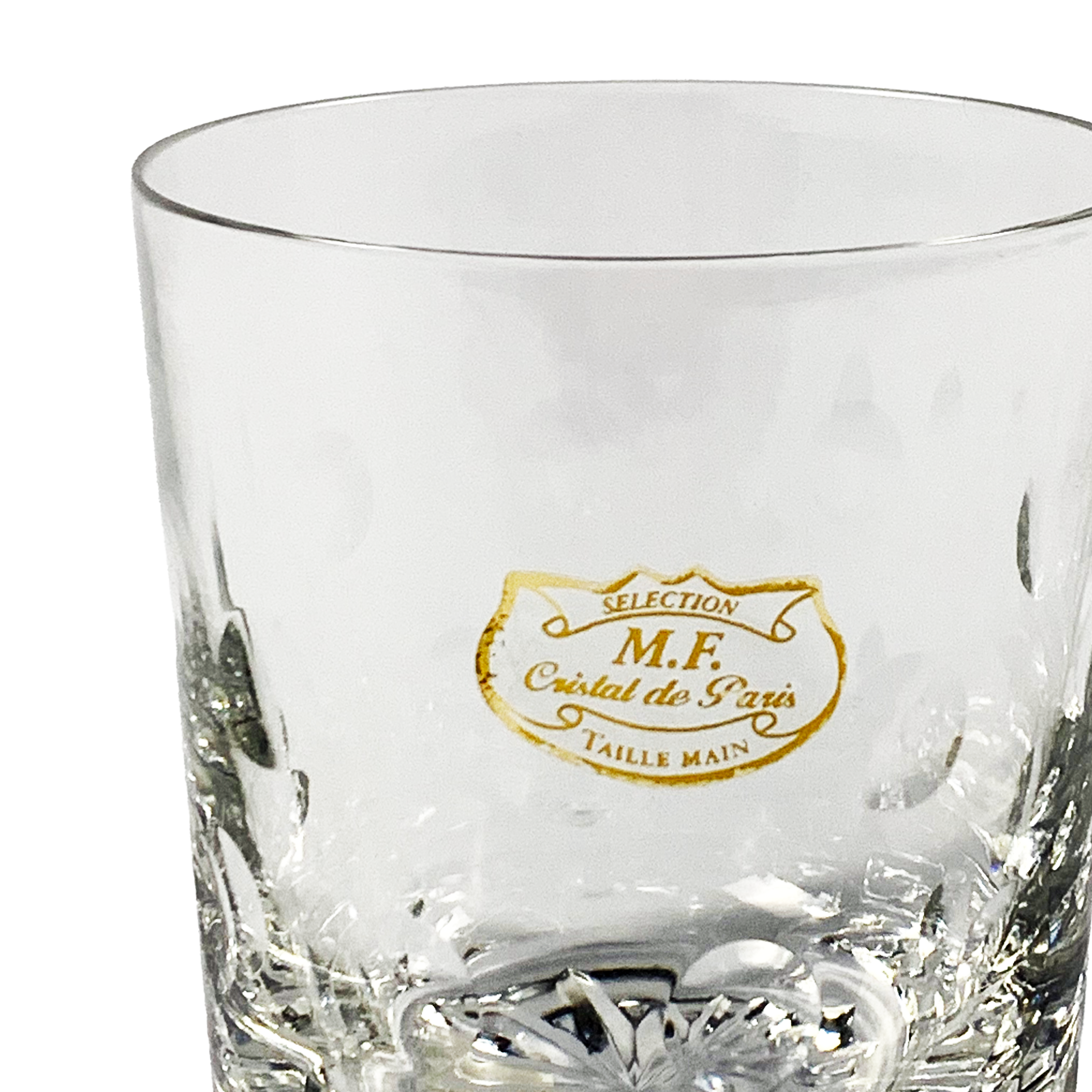 COPO BAIXO PASTILLE CRISTAL TRANSPARENT JOGO 6 PEÇAS.