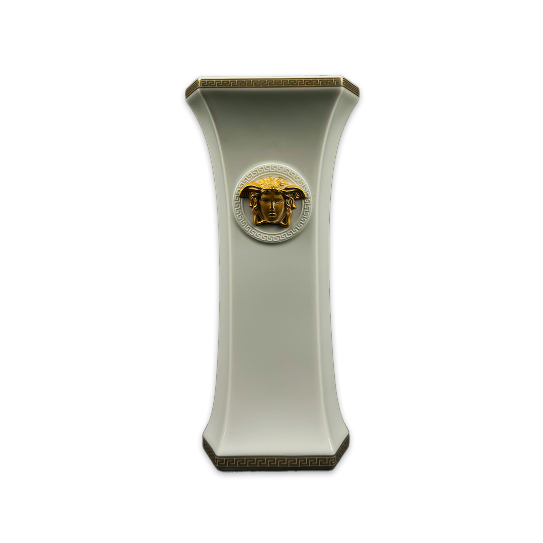 VASO VERSACE GORGONA PORCELANA BRANCA