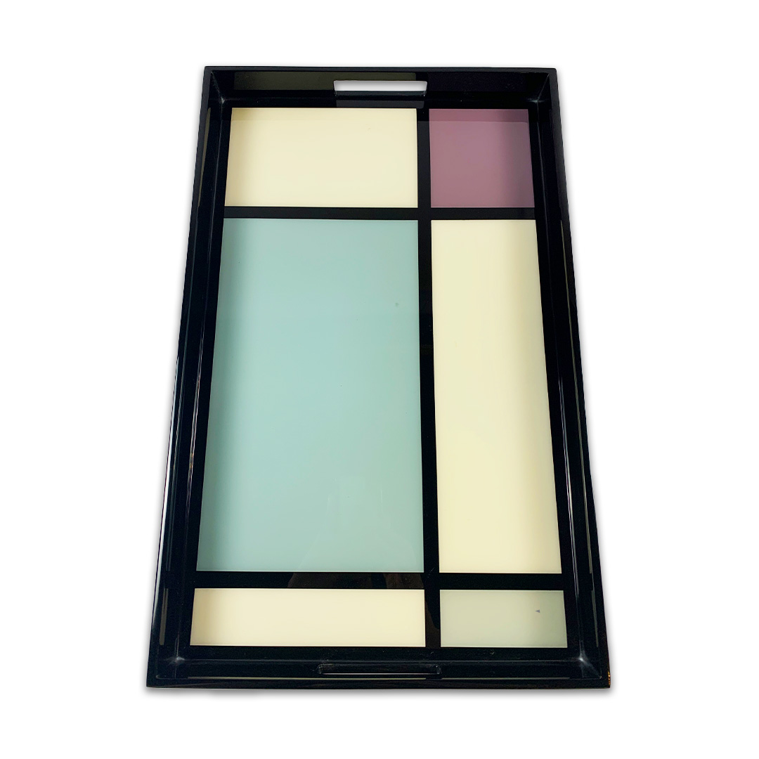 BANDEJA RETANGULAR MADEIRA LAQUEADA TONS PASTEIS PACIFIC CONNECTIONS