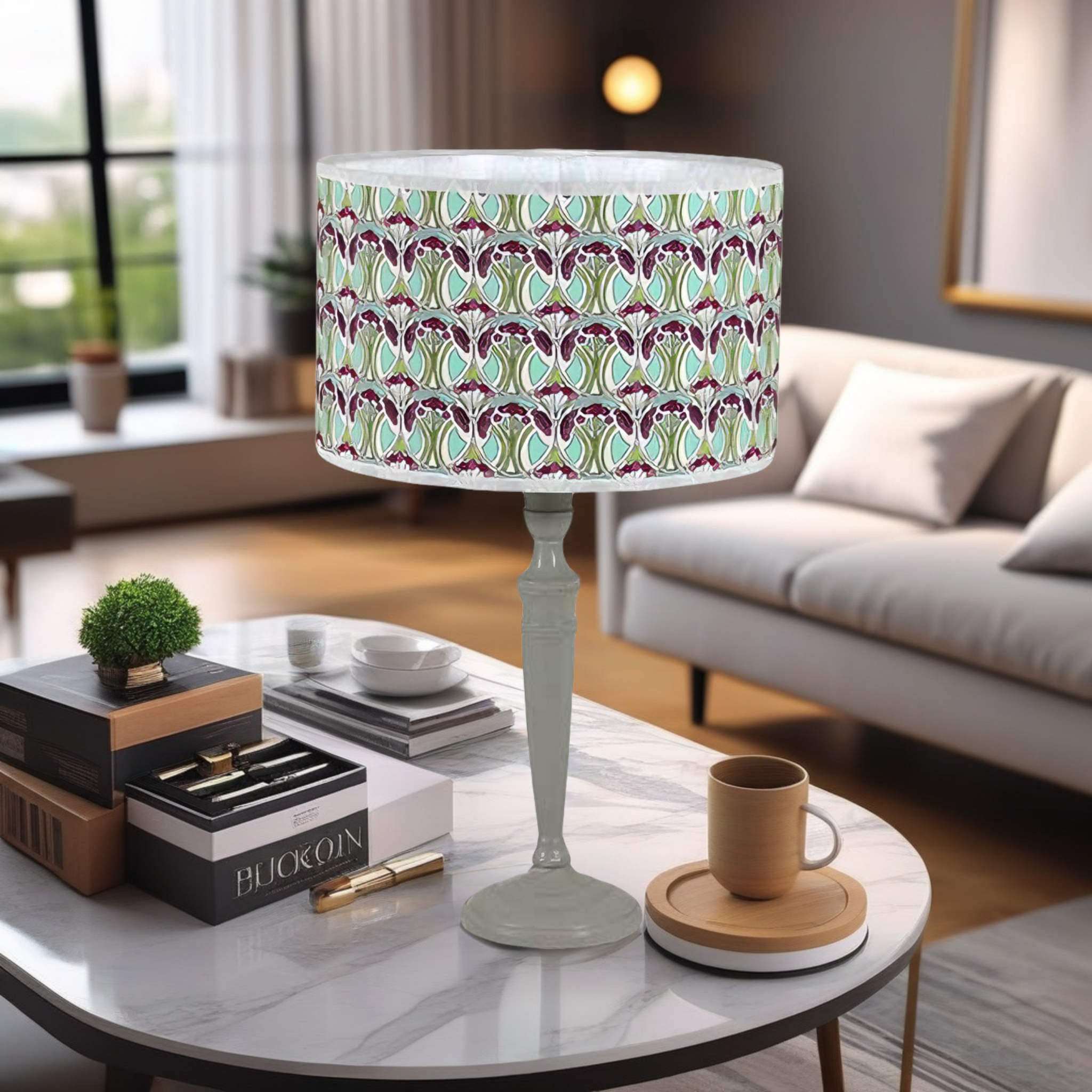 ABAJOUR MARIE RESINA GELO CLAIRE AUDE MODALI DESIGN