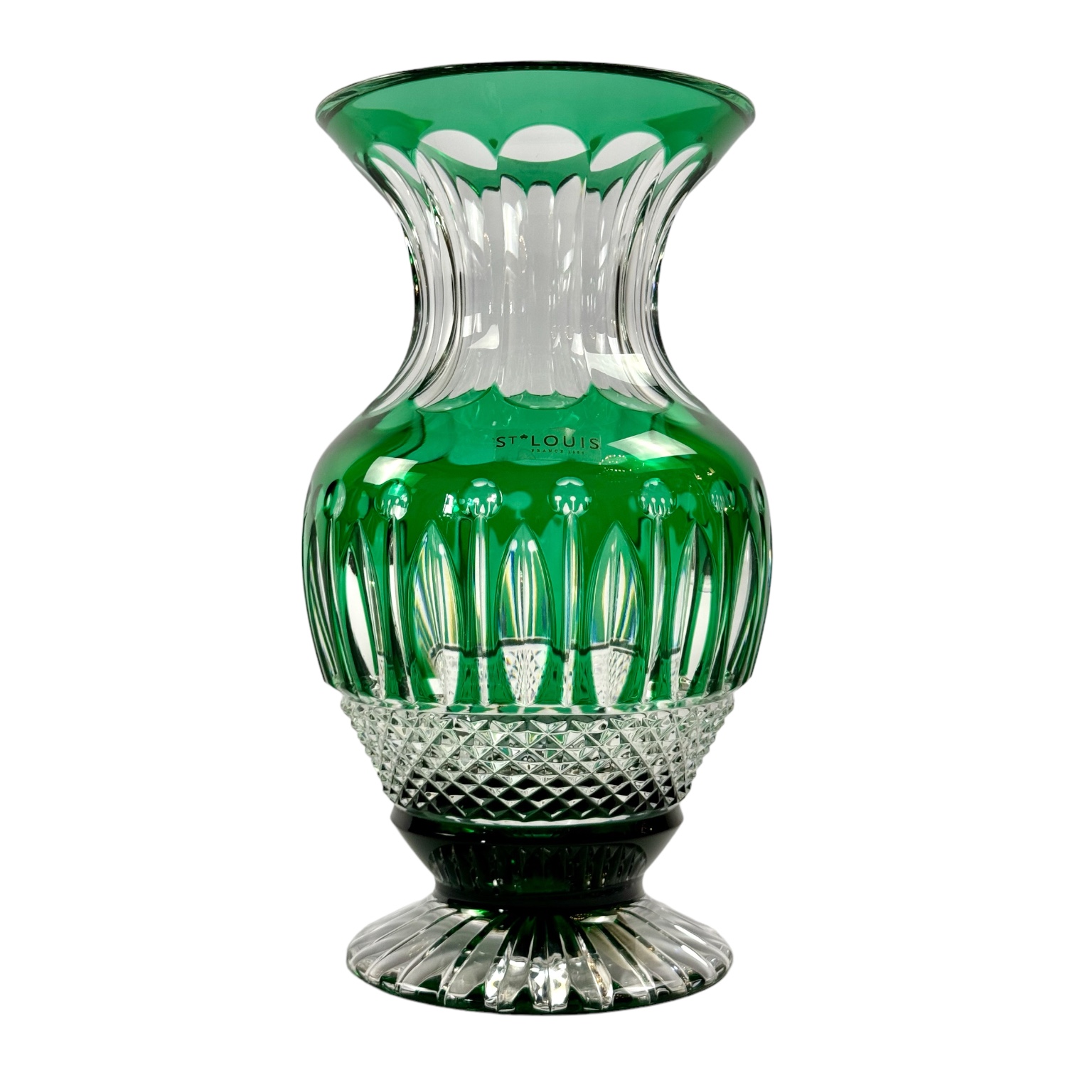 VASO TOMMY CRISTAL VERDE SAINT LOUIS