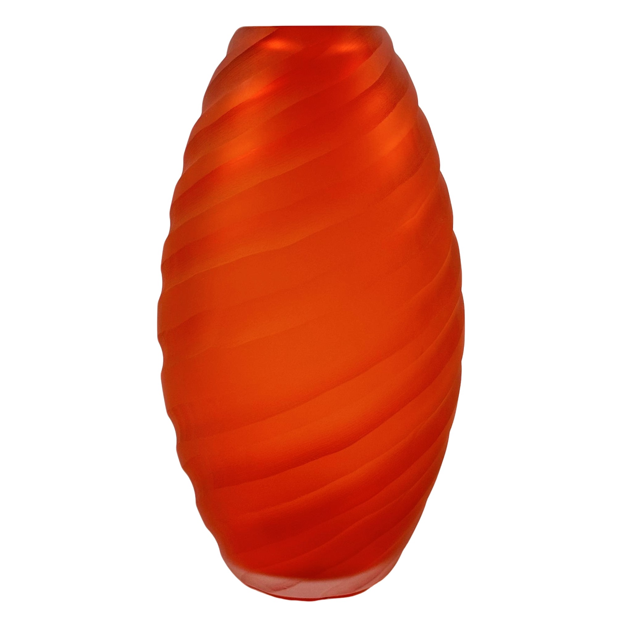 VASO TWISTER CRISTAL LARANJA FOSCO FORMIA