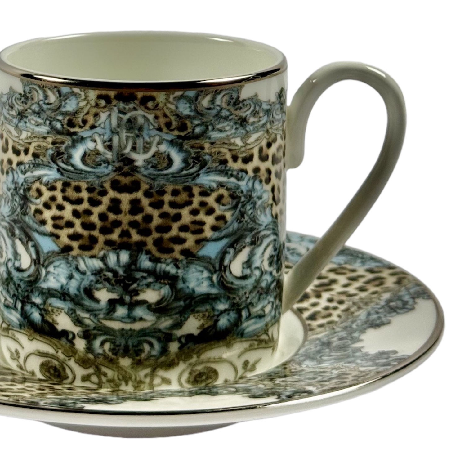 XICARA CAFE+PIRES PALAZZO PITTI TAZZA PORCELANA ROBERTO CAVALLI JOGO 6 PEÇAS