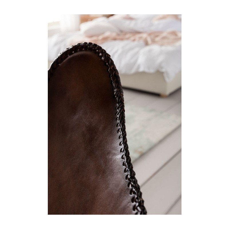 CADEIRA BUTTERFLAY COURO MARROM 