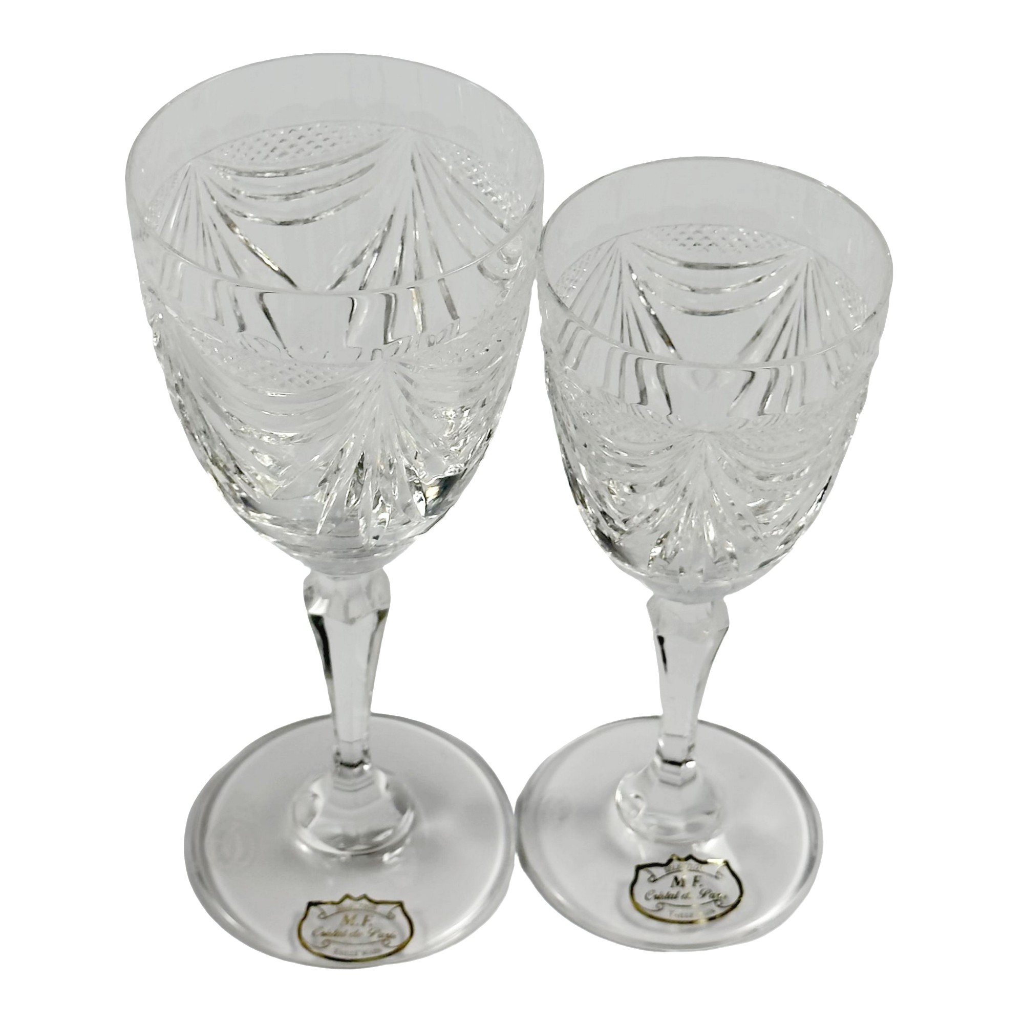 TAÇA  GERARD JOGO 12 PEÇAS AGUA/VINHO CRISTAL TRANSPARENTE 