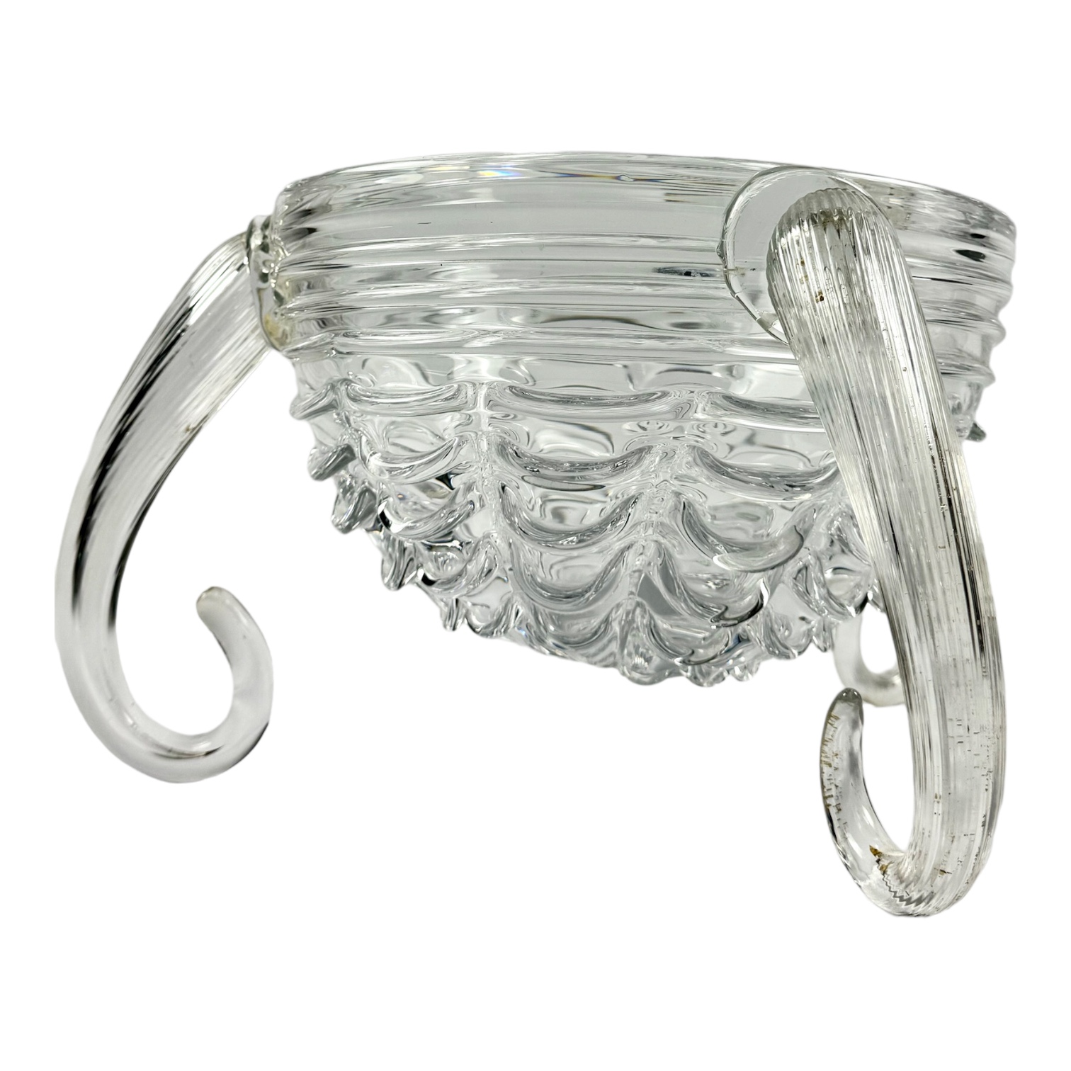 CENTRO DE MESA/VASO CRISTAL C/ FOLHA DE OURO STUDIO MANTO