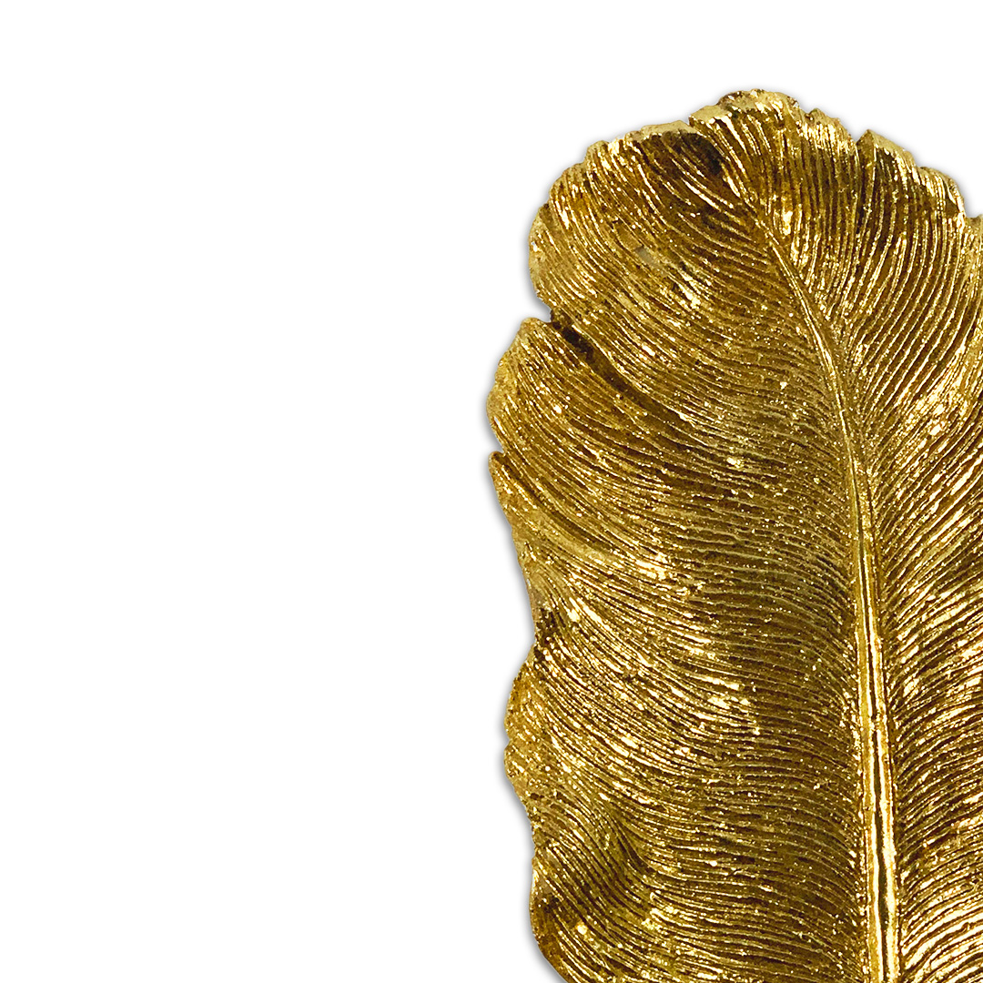 VIDE POCHE PENA RESINA DOURADO MODALI DESIGN