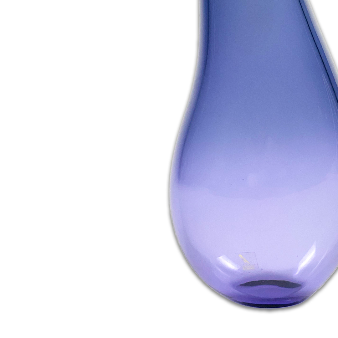 VASO AVENA TALL CRISTAL VIOLETA/AÇO FORMIA