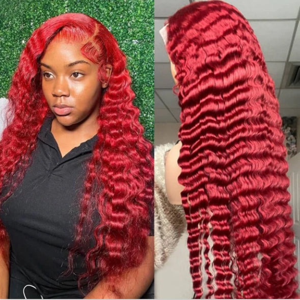 Deep Wave  | Red Lace Collection | 13x5 Full Color HD Lace