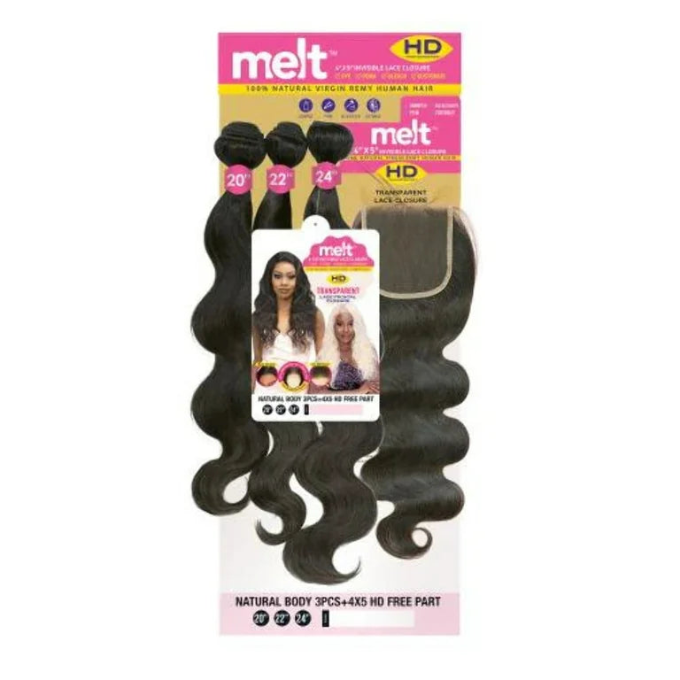 JLO Natural Body Wave 4X5 Closure Collection