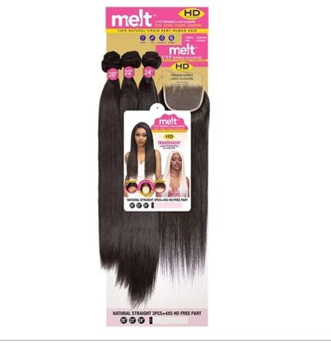 JLO Natural Straight 4X5 Closure Collection
