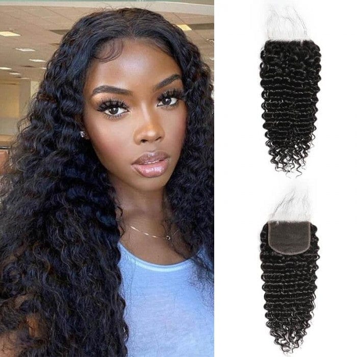 JLO Natural Deep Wave 4X5 Closure Collection