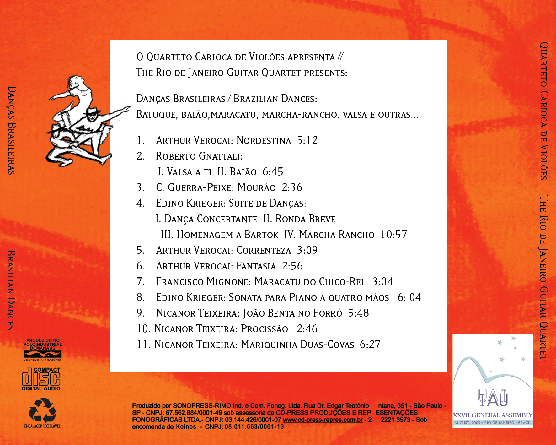 CD Danças Brasileiras -  Quarteto Carioca de Violões