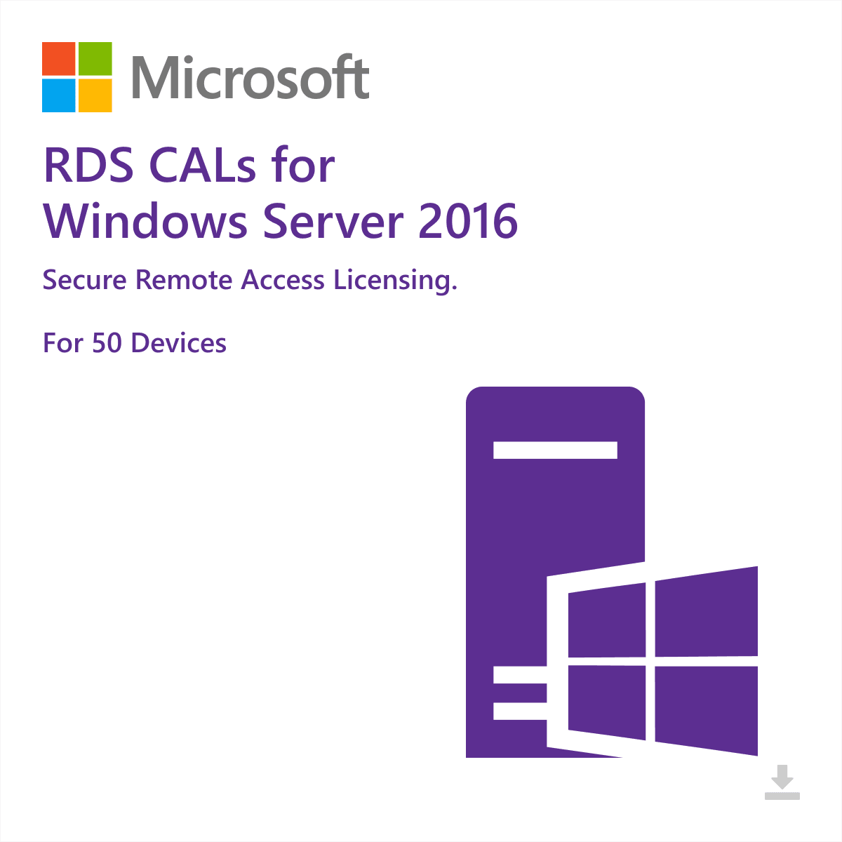 RDS CALs para Windows Server 2016 [50 Dispositivos]