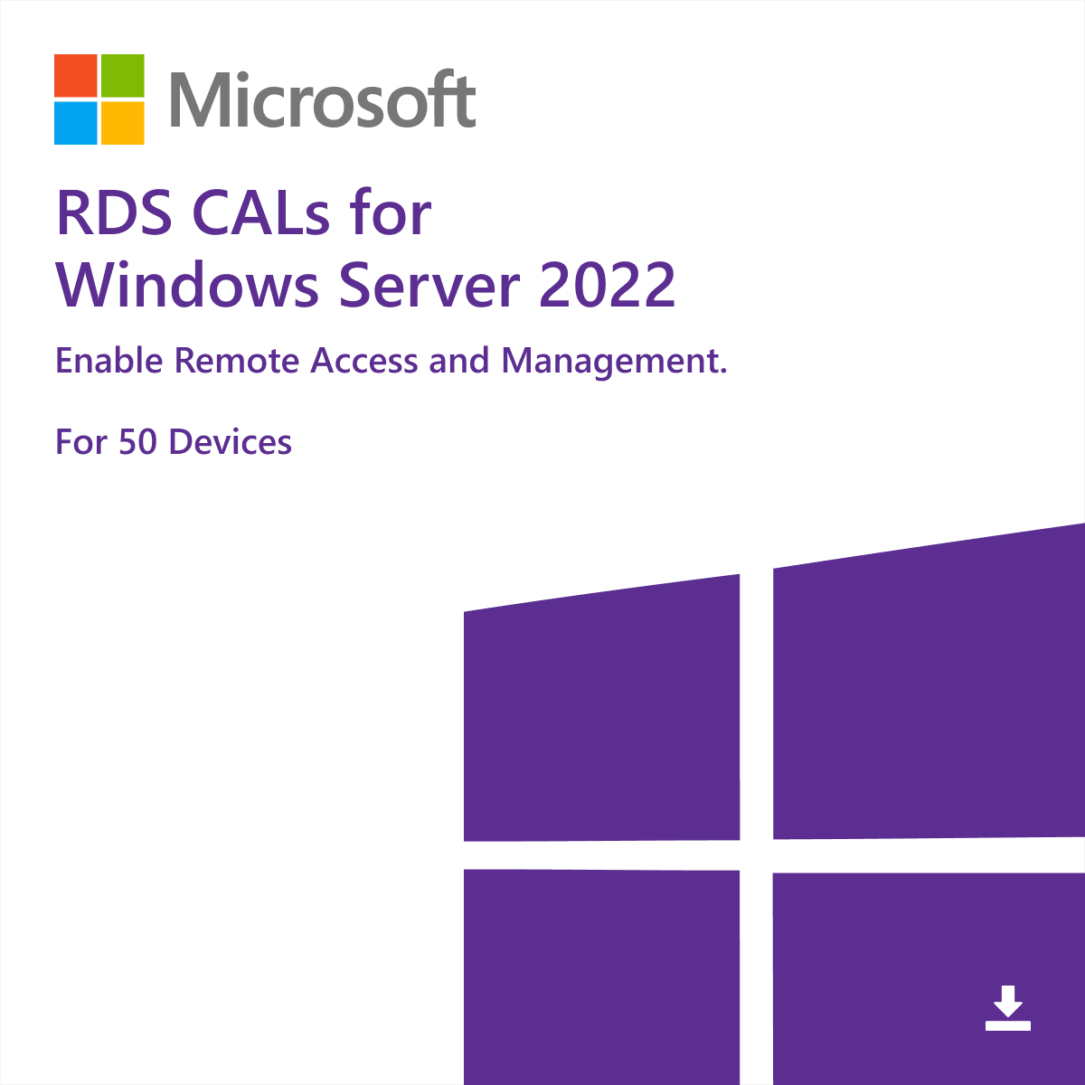 RDS CALs para Windows Server 2022 [50 Dispositivos]