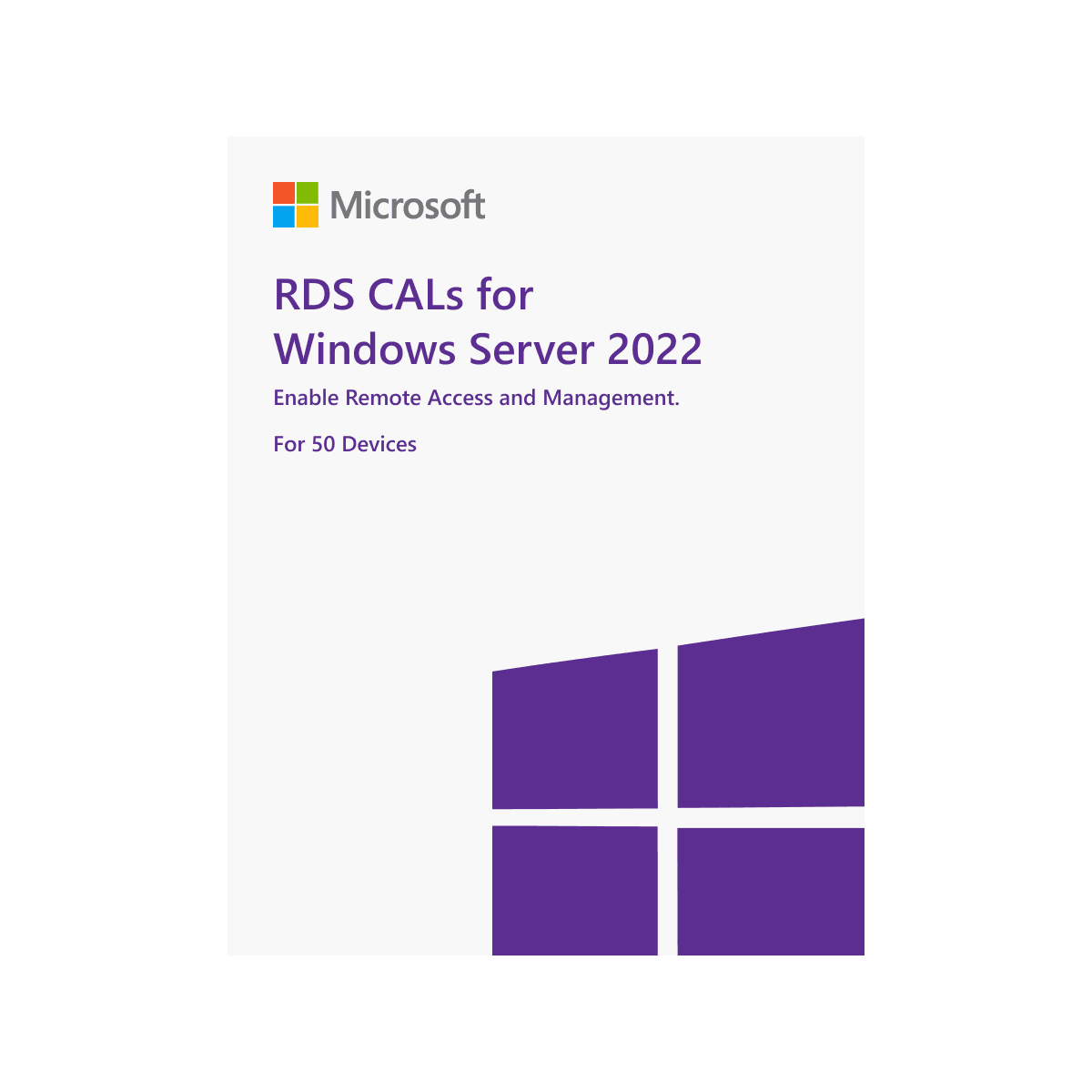 RDS CALs para Windows Server 2022 [50 Dispositivos]