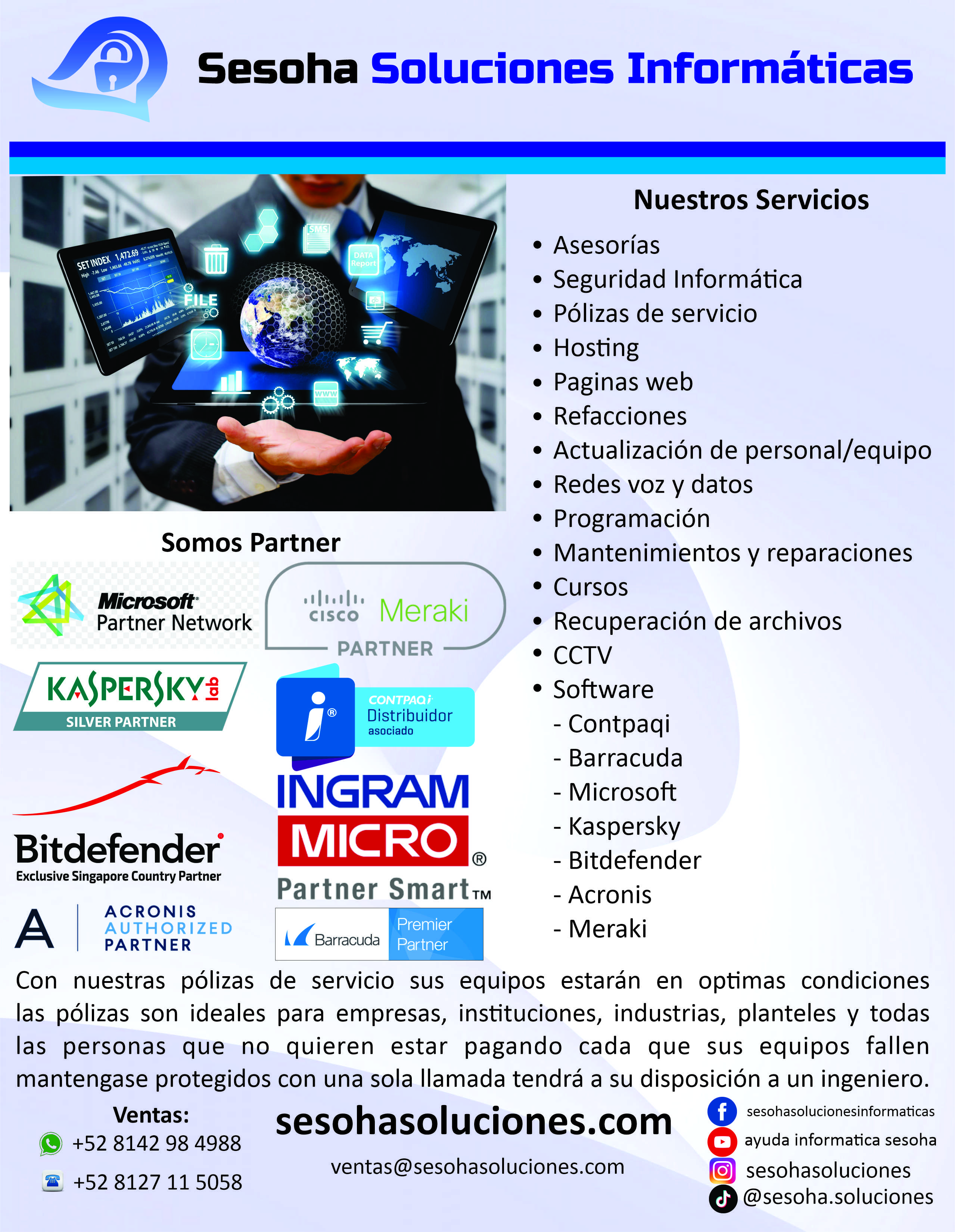 Pólizas de Servicio Por Pc´s al año