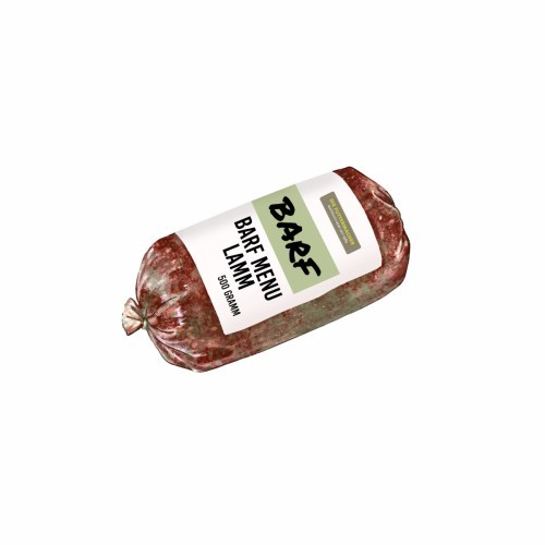 BARF Menü Lamm gewolft