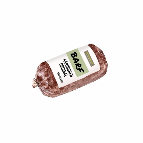Kaninchenkarkasse gewolft