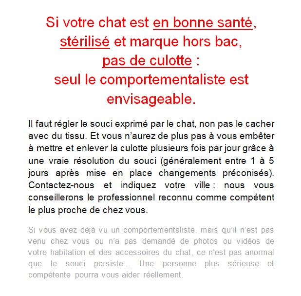 Lot de 5 Culottes Urgence identiques