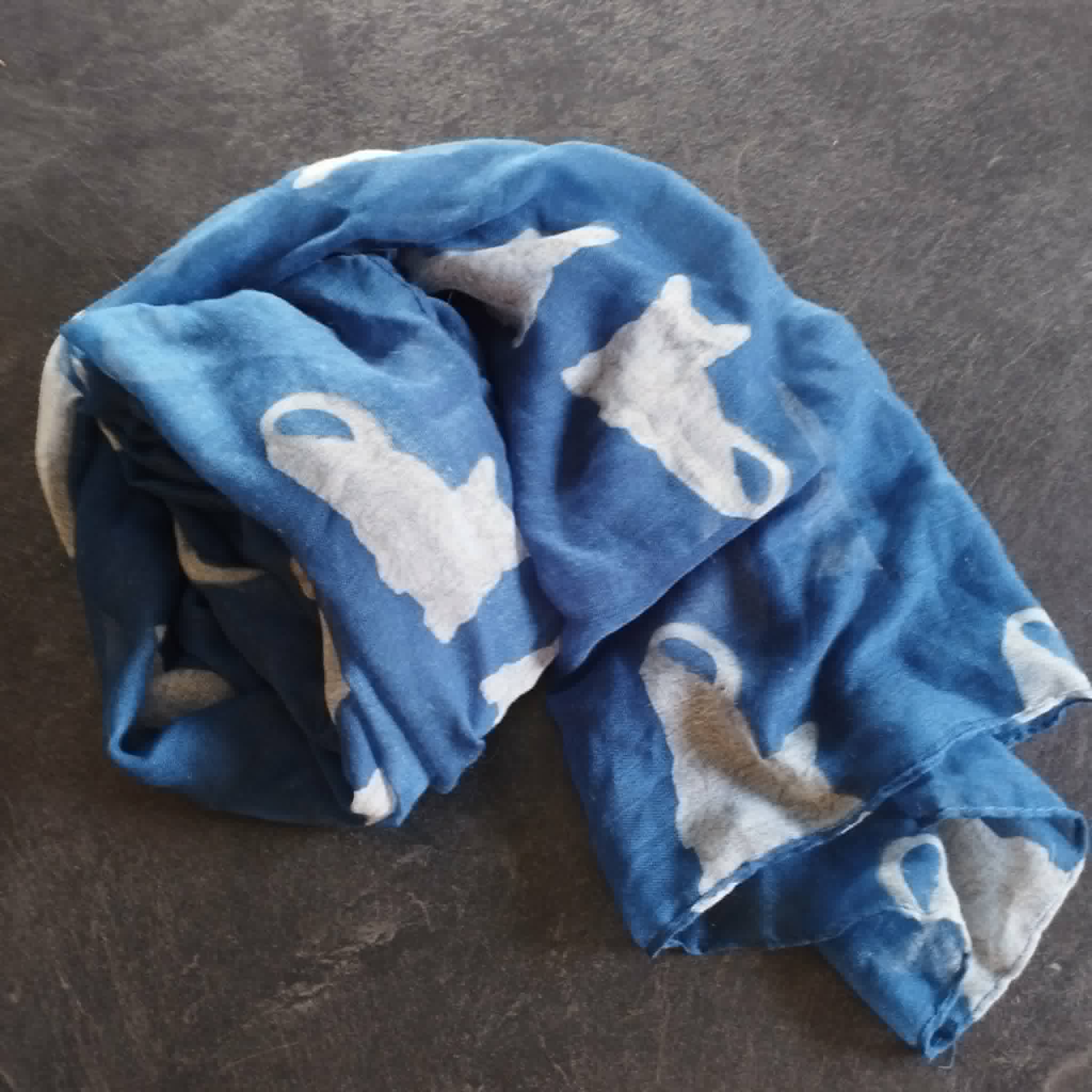 Foulard motif chats