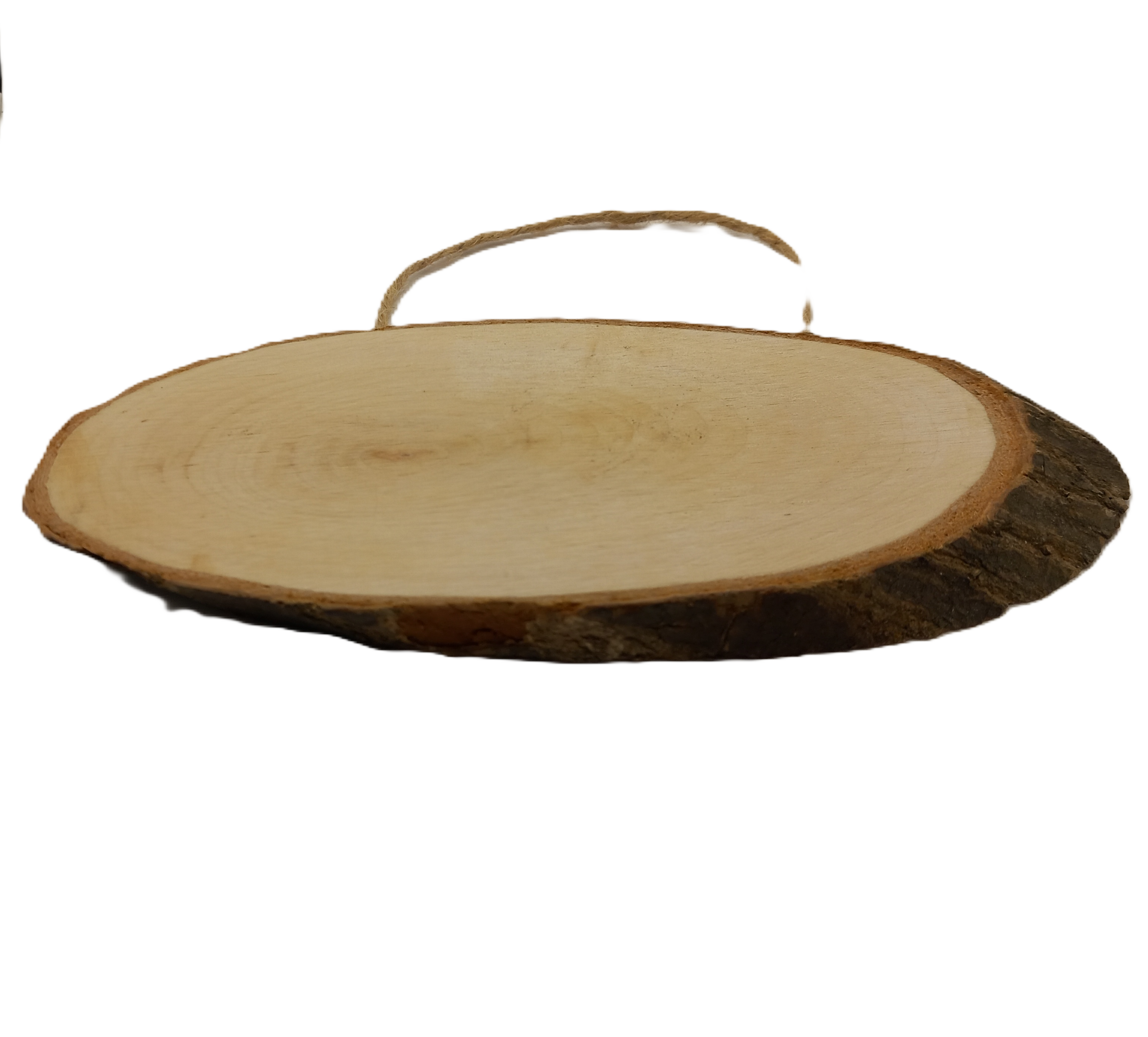 Log Slice Hanging Sign. 19 x 10 x 1.0 cm (approx)