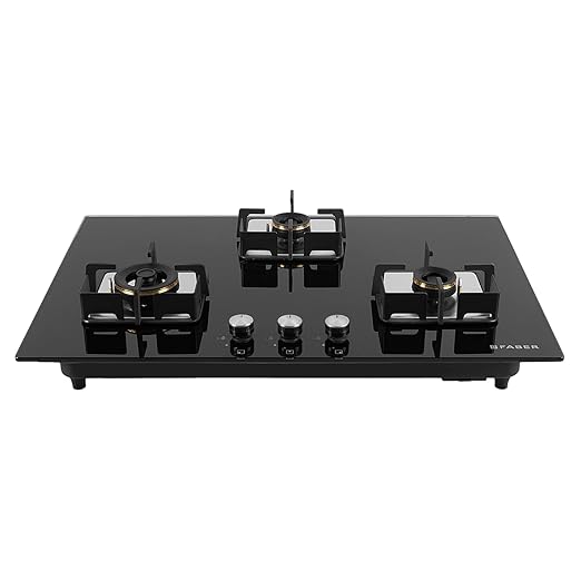 Faber 3-Burner Glass Top Gas Stove