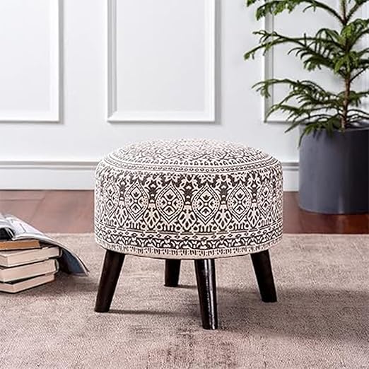 Boho Patterned Ottoman