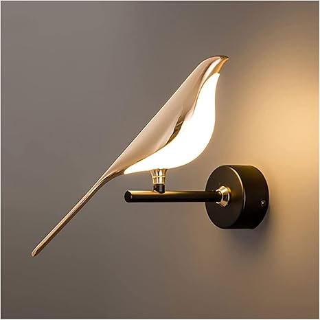 Metal Modern Chirpy LED Bird Light for Living Room,Bird Pendant Light for Wall Luxury