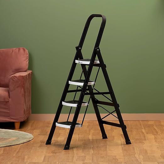Premium Alloy Steel Folding 4 Step Ladder for Home