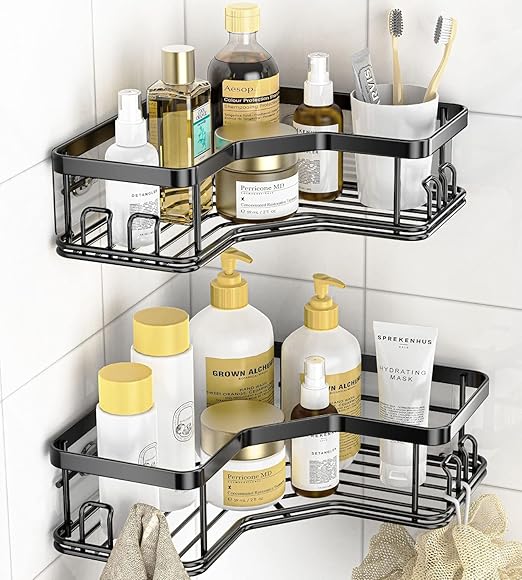 Wall Mounted Corner Bathroom Shelf