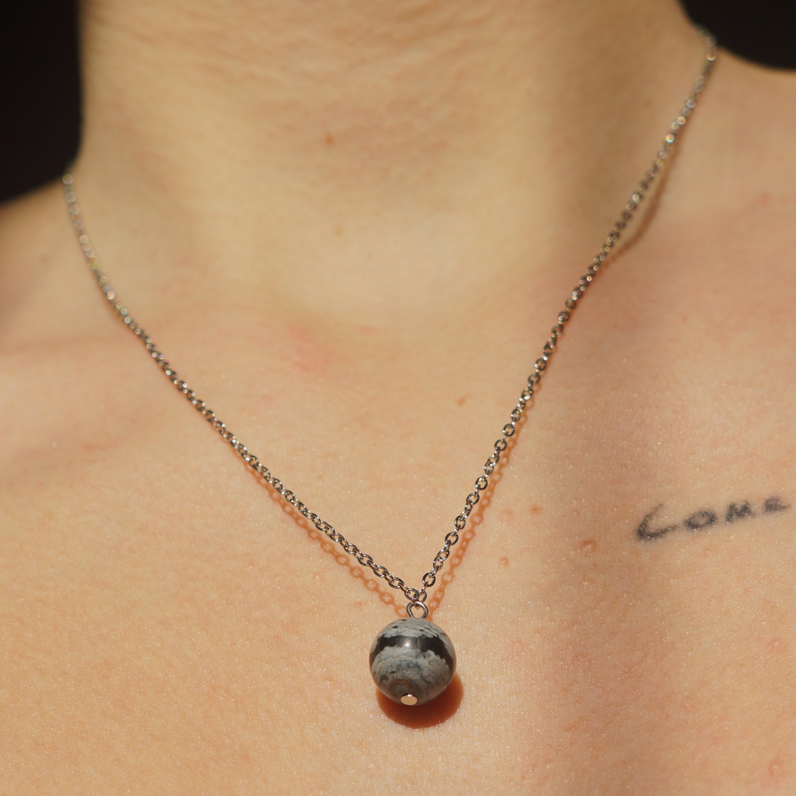 Collier Obsidienne
