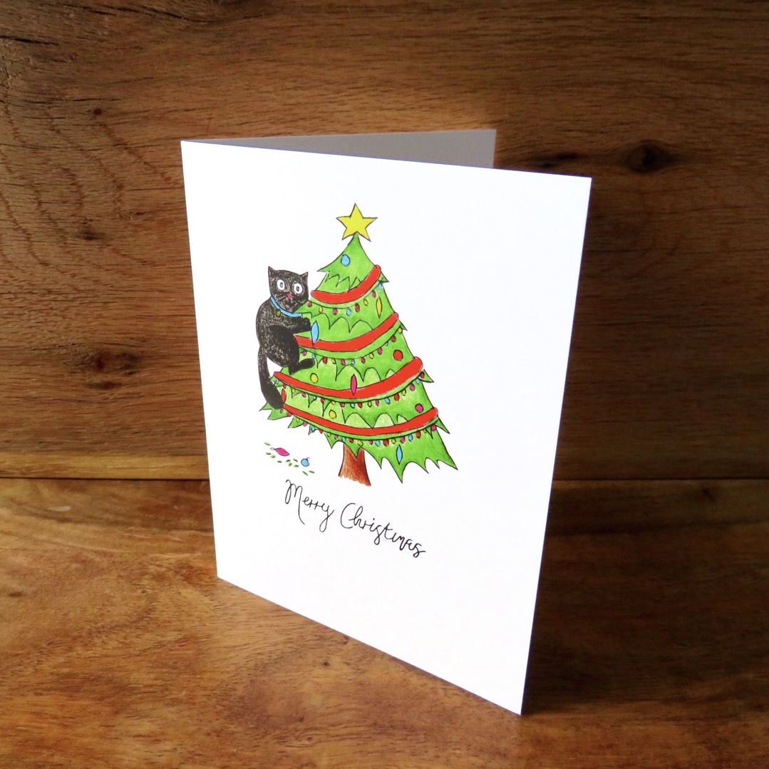 Merry Christmas - Cat in Tree