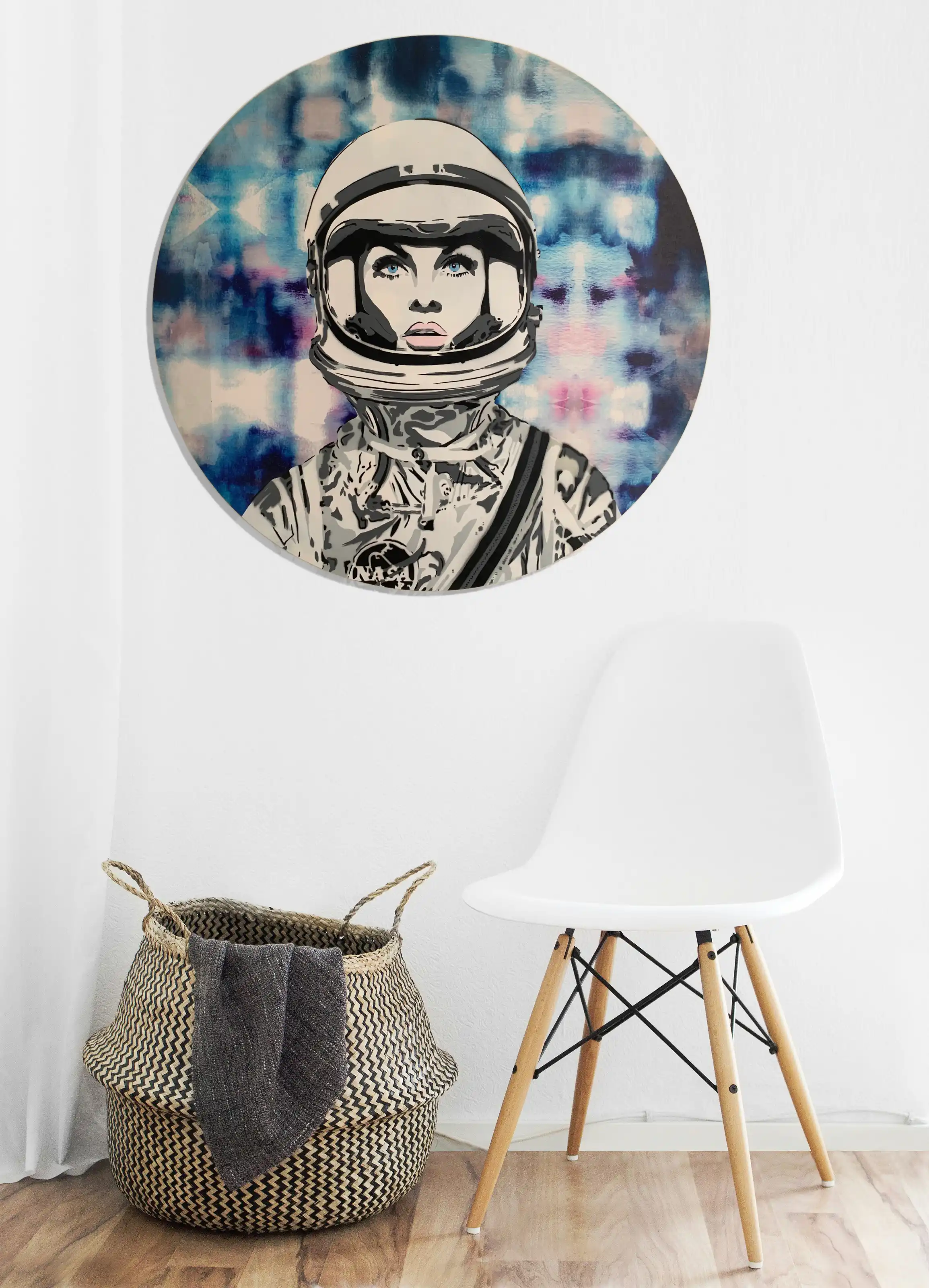 Astro | Blue Large Canvas Wall Art
