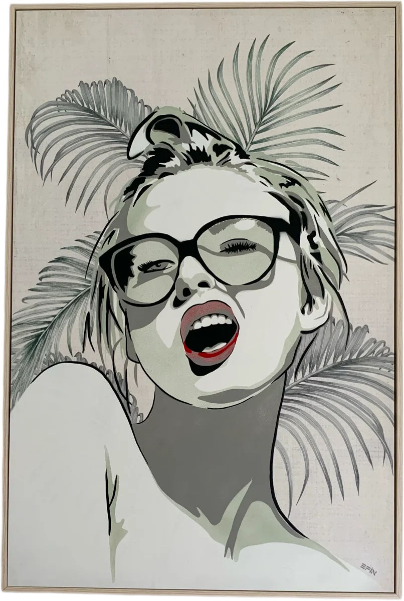 Wink | Framed Canvas