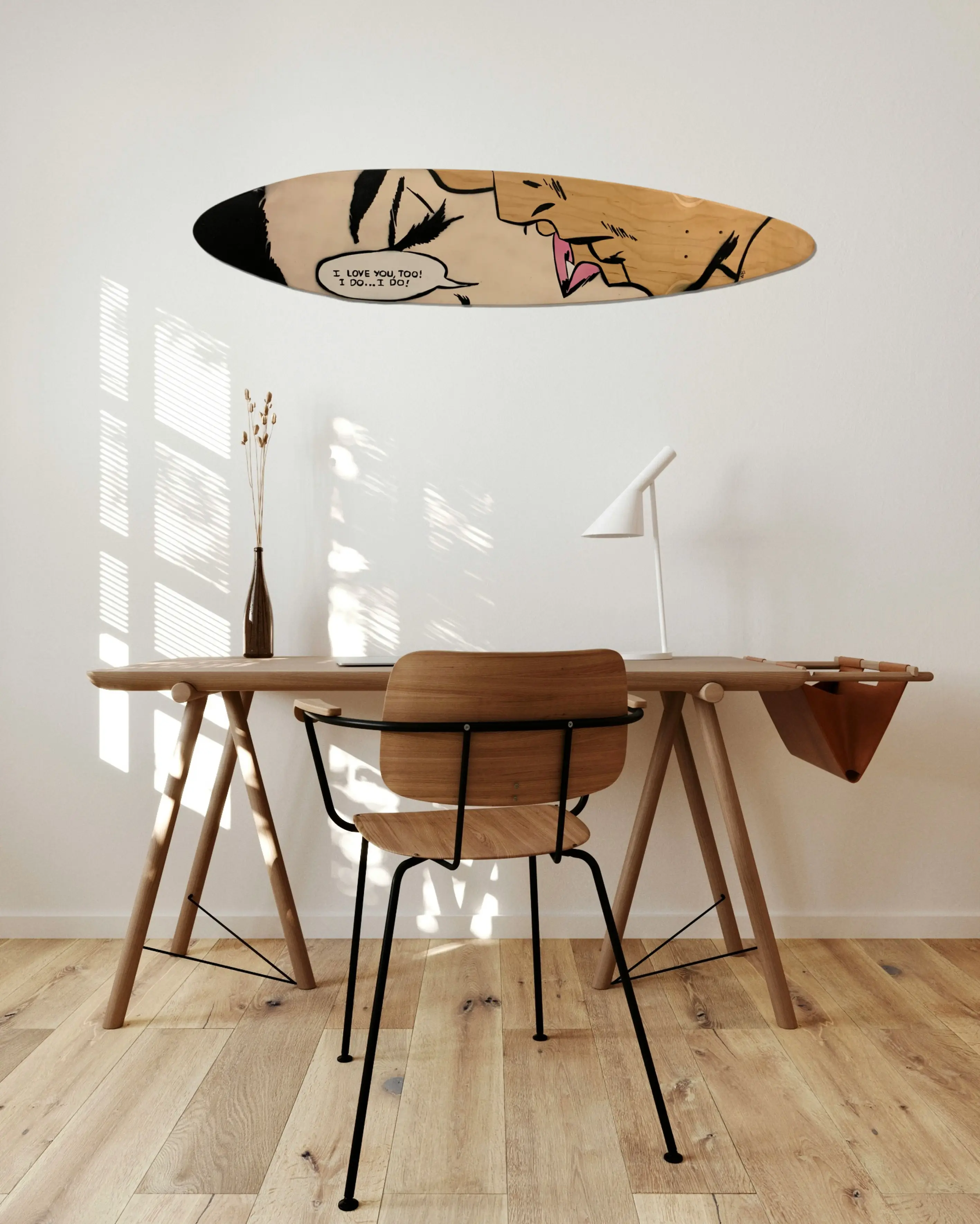 Vintage Comic Art Skateboard