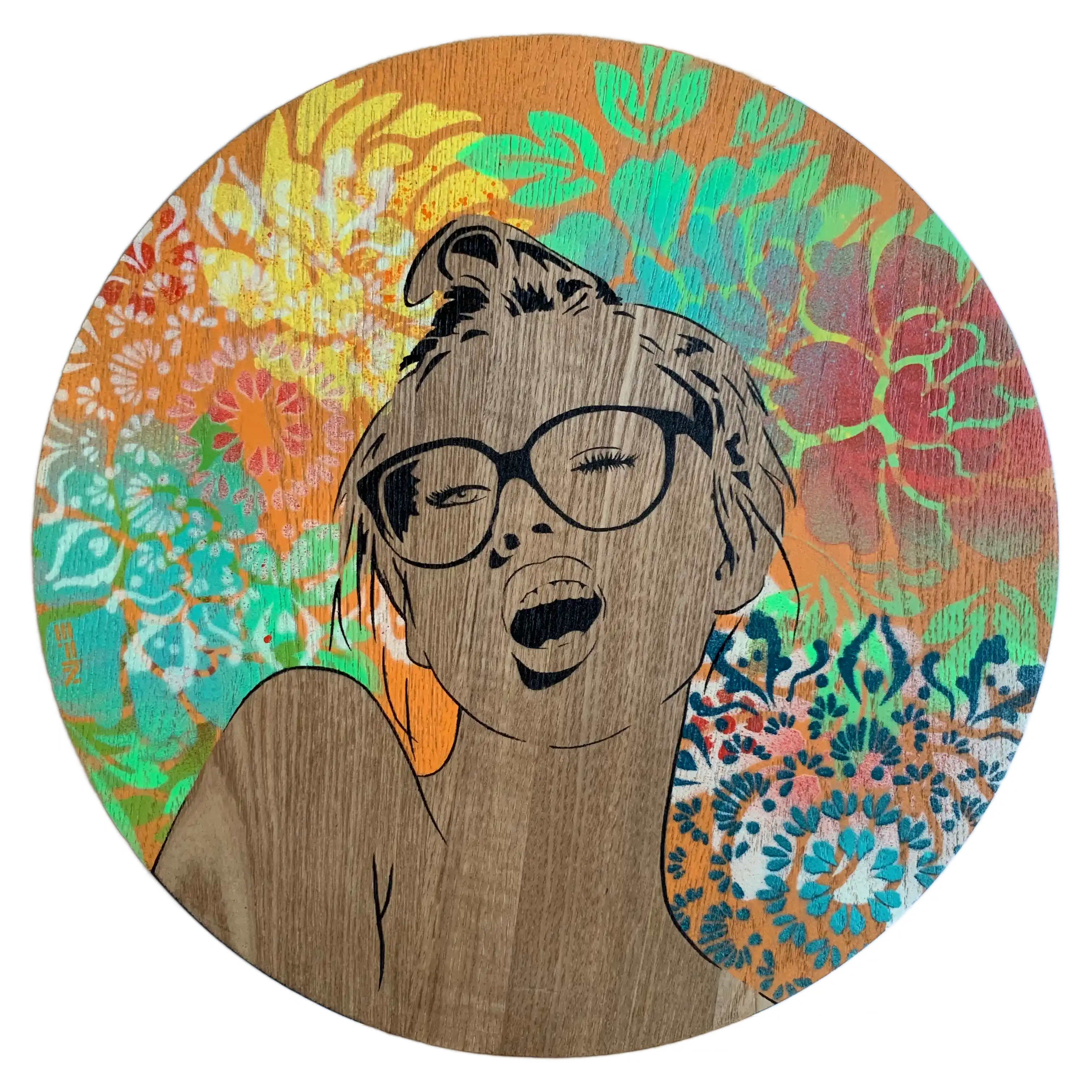 Wink | Wood panel
