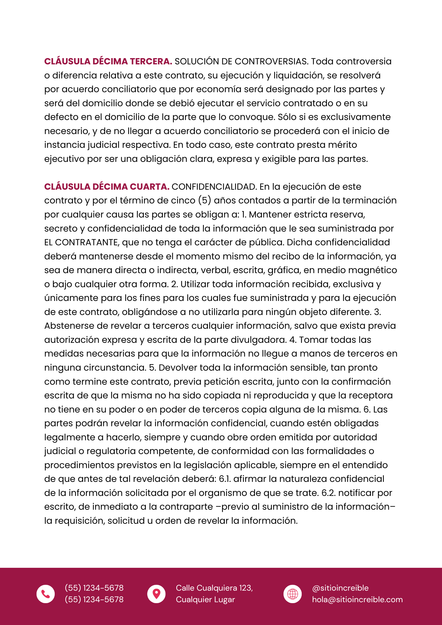 Plantilla de Contrato Profesional Para Usar Con Tus Clientes