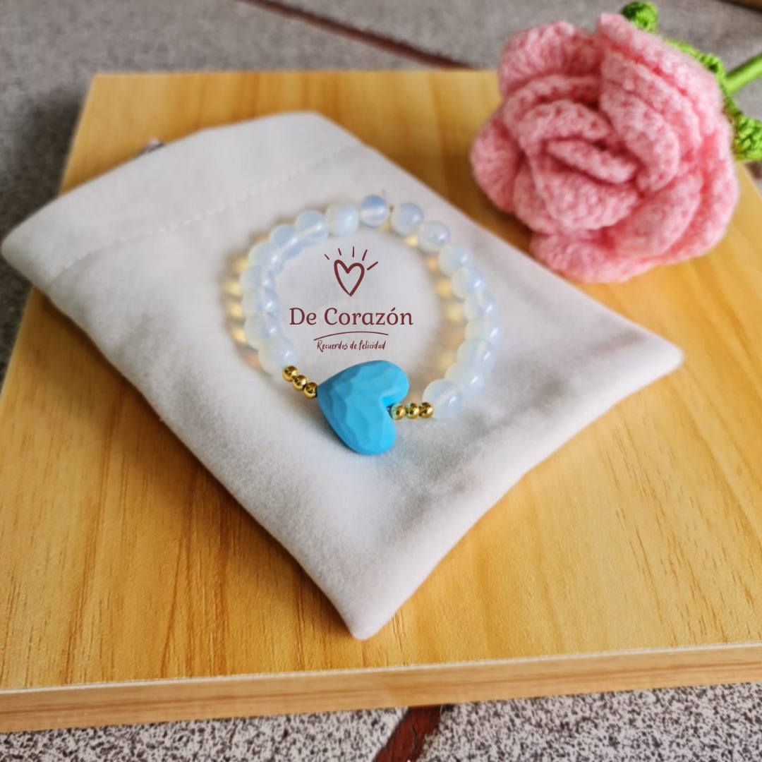 Pulsera Corazón de Cielo
