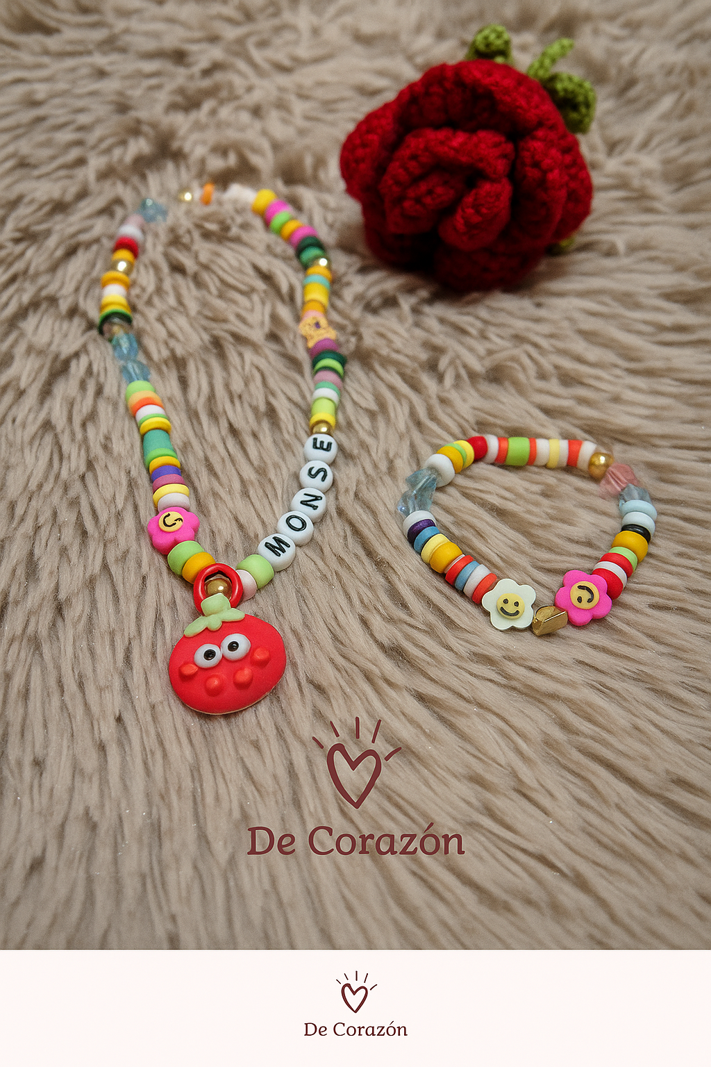 Collar y pulsera personalizados para niños