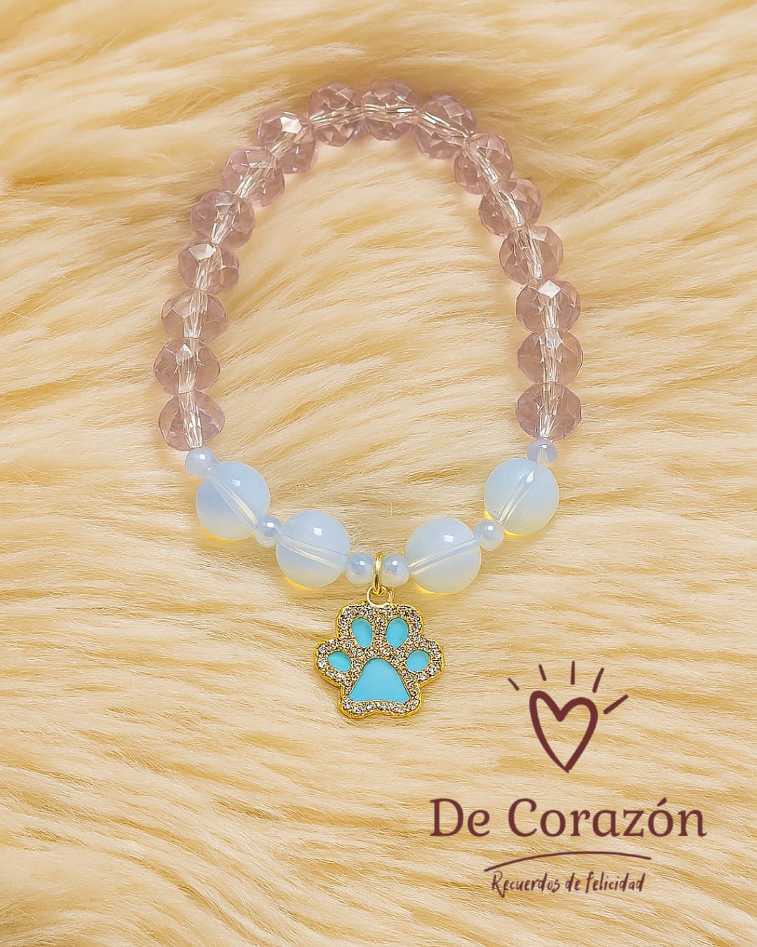 Pulsera con dije de huella